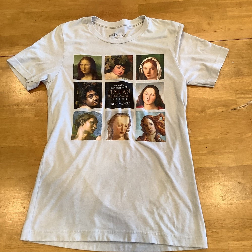 Biltmore Estates Asheville NC T-SHIRT Size Small Italian Renaissance Alive Uni